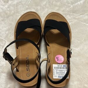 Soda sandals from Ross new with tag never been worn size 5 1/2 woman's